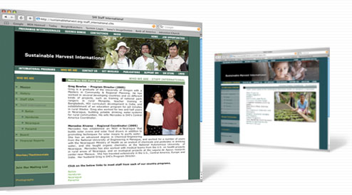 Sustainable Harvest International home page